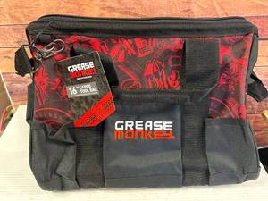 lot 14 image: New 16 Inch Grease Monkey Tool Bag $39 Retail