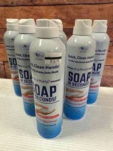 lot 37 image: 6 Cans of Soap in Seconds $14.95 retail each