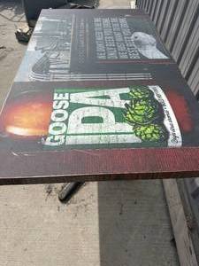 lot 65 image: Goose IPA Table 24x41x29 Inches Tall