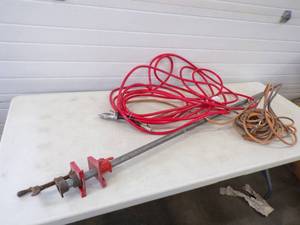 lot 14 image: Pipe Clamp, Air Hose and Extension Cord