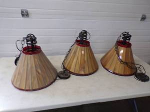 lot 27 image: 3 Hanging lights from a Casino in Las Vegas