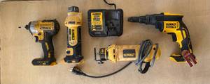 lot 1 image: Lot of Misc Dewalt power tools