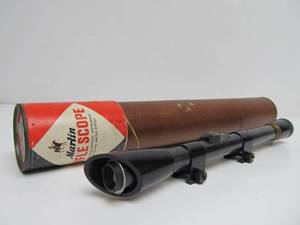 lot 34 image: Old Vintage MARLIN Micro-Vue 4X Rifle Scope wOriginal Box
