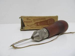 lot 70 image: Antique Speedy Stitcher Tool in Original Box
