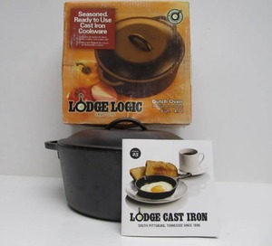 lot 93 image: Unused LODGE Pre-Seasoned Cast Iron Dutch Oven