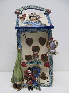 lot 103 image: Blue Sky Clayworks Heather Goldminc Queen Of Hearts Castle Retired 14