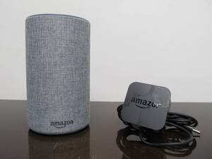 lot 107 image: Working Amazon Echo Smart Speaker wCord