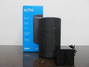 lot 110 image: Working Amazon Echo Smart Speaker wCord