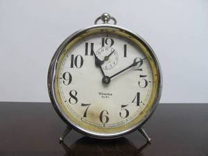 lot 13 image: Old Vintage Deco WESTCLOX Big Ben Chrome AlarmDesk Clock