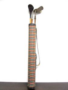 lot 15 image: Wonderful Antique 1920s Hickory Shaft Child Size Golf Clubs