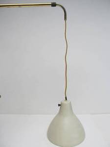lot 161 image: Quality Mid Century 1960s Danish Modern Hanging Wall Lamp
