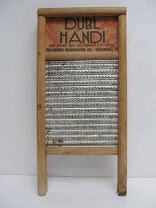 lot 163 image: Vintage Primitive Small Lingerie Washboard