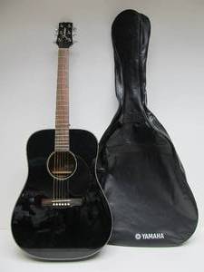 lot 122 image: JASMINE Black Acoustic Guitar Model JD39-BLK