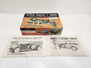 lot 205 image: Vintage HUBLEY Metal Model Kit - Station Wagon