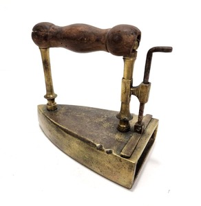 lot 218 image: Early Antique Brass Iron