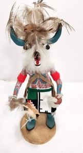 lot 235 image: Quality Hand Made Signed Native American Kachina Doll