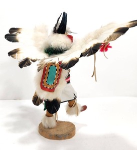 lot 236 image: Quality Hand Made Signed Native American Kachina Doll