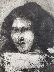 lot 344 image: Impressive Signed Vintage Mid Century Etching or Engraving