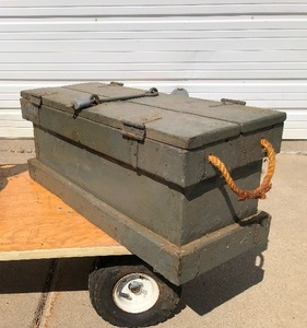lot 382 image: Awesome Antique Wooden Tool Chest wTools