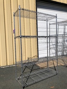 lot 385 image: Heavy Duty InterMetro Metal Wire Shelf  - 6H x 4W x 18D