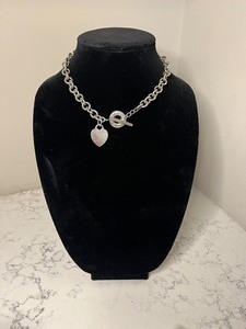 Tiffany & Co. Sterling Heart Toggle Choker (Silver 925)