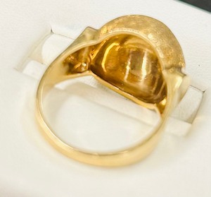 Textured Dome Gold Ring