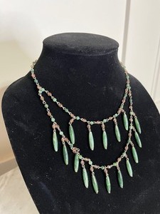 Vintage Stone Layered Necklace