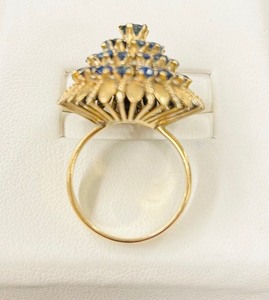Sapphire Temple 14KY Ring