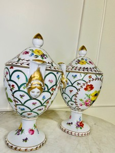 lot 17 image: Pair of Ornate Heirloom Vases
