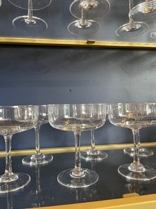 lot 25 image: Set of 12 Crystal Champagne  Cocktail Glasses