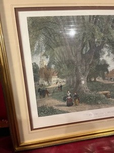 lot 75 image: The Village Elms Colored Engraving by James Duthie