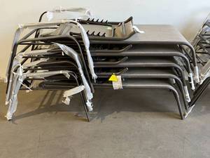 lot 43 image: LOT OF TEN Chaise Lounge Chairs