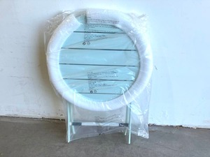 lot 45 image: StyleWell Mix and Match Folding Steel Slat Outdoor Bistro Set in Sea Breeze