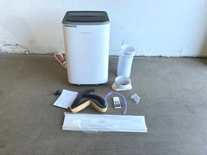lot 46 image: Frigidaire White 6500 BTU Portable Room Air Conditioner  with Multi-Speed Fan, Dehumidifier Mode,  and Built-in Air Ionizer
