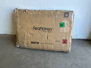 lot 48 image: Feandrea Black Metal Heavy Duty Dog KennelCrate for Large and Medium Dogs