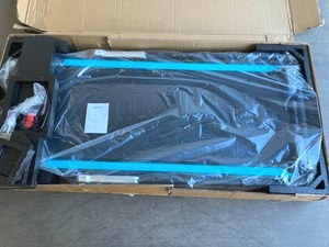 lot 56 image: LSRZSPORT 2 in 1 Blue Under Desk Foldable Treadmill with Speaker, Remote Control and LED Display