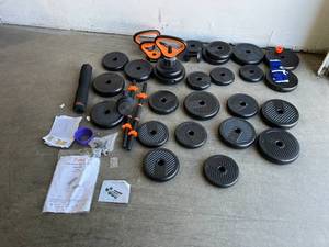 lot 65 image: Lot of Feierdun Adjustable 4- in 1 Dumbell Sets