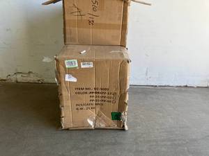 lot 80 image: Stairway Set of Four Black Plastic Dining Chairs