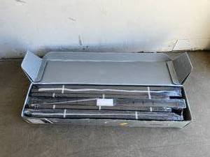 lot 84 image: Rooflare 18 Inch Heavy Duty Black Metal King Size Bed Frame