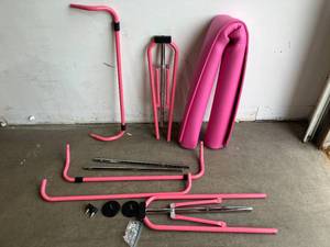 lot 97 image: Pink Expandable Kid Gymnastics Bar For Kids