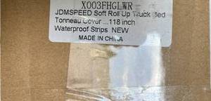 lot 100 image: JDMSPEED ONINE AWR Soft Roll Up Truck Bed Tonneau Cover Custom Fit 2015-2023 Ford F150