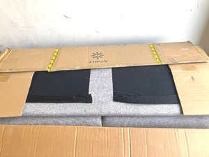 lot 116 image: Zinus Jackie 3-Seat Soft Grey Upholstered Sofa