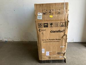 lot 132 image: COMFEE 1.6 Cu.ft White 11 lb. Portable Compact Washing Machine with 6 Wash Programs