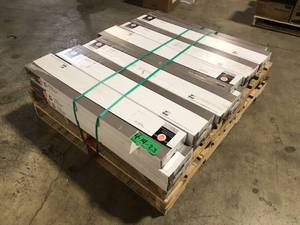Grey Ash 4 MIL x 6 in. W x 36 in. L Peel and Stick Water Resistant Vinyl Plank Flooring (36 sqftcase) by TrafficMaster  (20 Boxes)  Customer Returns See Pictures