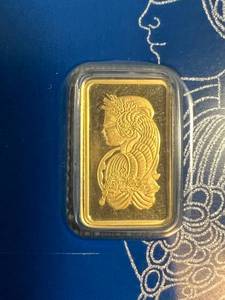 2 � GRAM .999 FINE GOLD BAR PAMP CARDED & SEALED