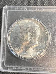 1964 UNC US COIN YEAR SET IN PLASTIC