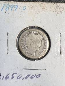 3 US BARBER DIMES 1899-O 1901-O 1907-O