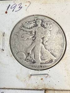 3 US WALKING LIBERTY HALF DOLLARS 1937 1937-D 1937-S