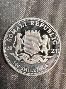 2023 SOLMOLI ELEPHANT 1 TROY OZ .9999 FINE SILVER
