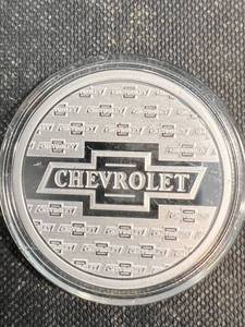 1 TROY OZ .999 FINE SILVER CHEVY ROUND IN AIRTITE